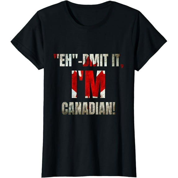 Eh Canada Flag Maple Leaf Canadian Vintage Canada Day T-Shirt