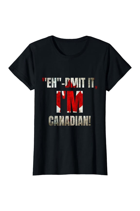 Eh Canada Flag Maple Leaf Canadian Vintage Canada Day T-Shirt