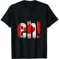 thumbnail image 1 of Eh Canada Gift Flag Canada Pride Vintage Maple Leaf T-Shirt Black 2X-Large, 1 of 4