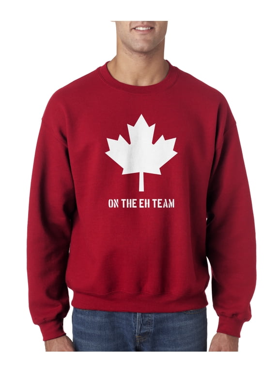 Eh Team Canada Sweater Funny Canadian Shirts Novelty Hilarious Crew Neck