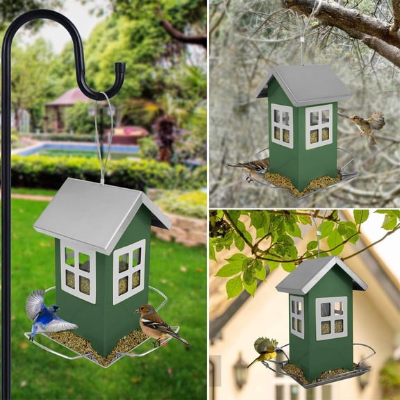 EhaayklPH Hanging Flower Hummingbird Feeder, Outdoor Bird Feeder, Durable Weather Resistant, Easy to Fill and Clean, Charming Garden Decor, Ideal Gift for Bird Lovers