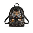 thumbnail image 1 of Eheartsgir Angry Tiger Camo Pattern Mini Backpack with Adjustable Strap Water-Resistant Small Backpack for Gym, Polyester Mini Polyester Backpacks for Travel, 1 of 8