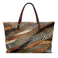 thumbnail image 1 of Eheartsgir Animal Patchwork Print Shoulder Bags with Portable with Inner Pocket, Lightweight Tote Bag for Women for Daily Travel, 1 of 6