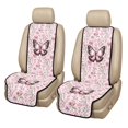 thumbnail image 1 of Eheartsgir Butterfly Floral Print Quilted Car Front Seat Covers, All Season Comfort Polyester Fabric Car Seat Covers 2 Pack Breathable Car Seat Protectors for Universal Fit, 1 of 7