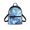 thumbnail image 1 of Eheartsgir Butterfly Marble Texture Design Casual Daypack Handbag Adjustable Strap Mini Backpack for Outing Shopping, Polyester Smooth Zipper Mini Backpack Purse, 1 of 8