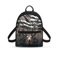 thumbnail image 1 of Eheartsgir Camouflage Deer Flag Print Travel Backpack Lightweight Mini Backpack for Outdoor Hiking, Polyester Front Pocket Casual Back Pack, 1 of 8