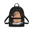thumbnail image 1 of Eheartsgir Capybara Science Pattern Small Backpack for Daily Dating, Adjustable Strap Lunch Bag for Women Polyester Top Handle Mini Backpack, 1 of 8