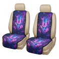 thumbnail image 1 of Eheartsgir Car Front Seat Covers Butterfly and Floral Pattern 2 Pcs Car Seat Covers Dustproof for Most Cars Breathable Polyester Front Bucket Seat Pads, 1 of 7
