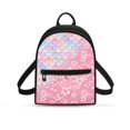 thumbnail image 1 of Eheartsgir Cherry Blossom Iridescent Mermaid Scale Mini Back Pack with Versatile Lightweight Small Backpack for Travel, Polyester Travel Shoulder Bags for Hiking, 1 of 8