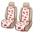 thumbnail image 1 of Eheartsgir Cherry Bow Car Front Seat Covers, 2 Pack Quilted Padded Polyester Seat Protector, Removable Machine Washable for SUV and Truck Pet Use, 1 of 7