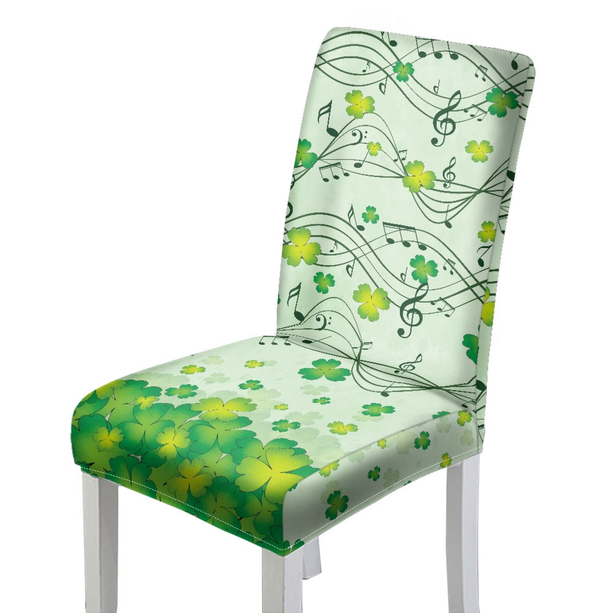 Pattern Chair Covers Eheartsgir Clover Pattern Dining Chair Covers, Washable Polyester ...