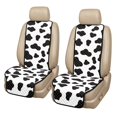 thumbnail image 1 of Eheartsgir Cow Print Car Front Seat Covers, Breathable Polyester Seat Protector for Universal Vehicle and Pet Travel, 1 of 7