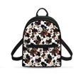 thumbnail image 1 of Eheartsgir Cow Print Daisy Pattern Mini Backpack for Work Outing, Adjustable Strap Mini Backpack for Women Purse Polyester Lightweight Small Backpack, 1 of 8