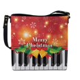 thumbnail image 1 of Eheartsgir Crossbody Bag for Women, Christmas Bell Piano Multi Pockets Bucket Crossbody Bag for Travel Work, PU Material Shoulder Bag, 1 of 6