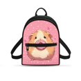 thumbnail image 1 of Eheartsgir Cute Hamster Donut Print Small Backpack for Travel Walking, Zipper Travel Daypack Polyester Lightweight Casual Back Pack, 1 of 8