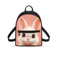 thumbnail image 1 of Eheartsgir Cute White Bunny Small Casual Daypack, Zipper Closure Lightweight Polyester Backpack Purses for Women, for Travel and Daily Use, 1 of 8