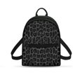 thumbnail image 1 of Eheartsgir Dark Gray Leopard Print Mini Backpack with Waterproof Adjustable Strap Small Backpack for Outing, Polyester Ladies Shoulder Backpack for Travel, 1 of 8