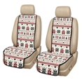 thumbnail image 1 of Eheartsgir Dustproof Car Seat Covers for Most Vehicles, Quilted Padded Fabric Non Slip Car Front Seat Covers, Christmas Fair Isle Theme, 1 of 6
