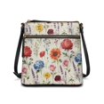 thumbnail image 1 of Eheartsgir Floral Garden Mix Crossbody Bag, Durable Ladies Crossbody Bag PU Leather Adjustable Shoulder Strap Sling Bag for Travel Daily, 1 of 7