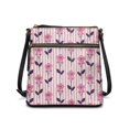 thumbnail image 1 of Eheartsgir Floral Stripe Crossbody Bag Women Purse Satchel, Lightweight Waterproof Sling Bag Fashion for Outdoor Activities Shopping, 1 of 7