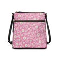thumbnail image 1 of Eheartsgir Flowers Shoulder Bag Leather Crossbody Shoulder Purse for Women, Adjustable Strap Waterproof Ladies Crossbody Bag Stylish for Daily Life Daily Use, 1 of 7