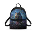 thumbnail image 1 of Eheartsgir Forest Owl Print Small Backpack, Mini Polyester Rucksack with Lots of Pockets, Zipper Closure for Women Hiking and Daily Travel, 1 of 8