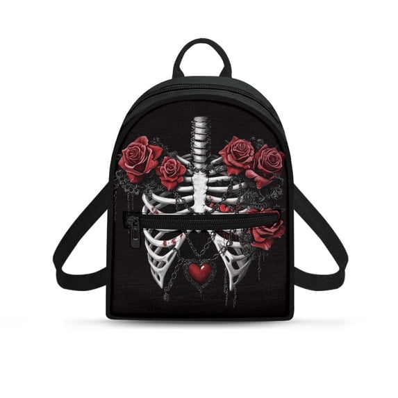 Miniature Roses Printable Eheartsgir Heart and Rose Casual Daypack with Lightweight Water ...
