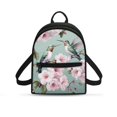thumbnail image 1 of Eheartsgir Hummingbird Floral Lightweight Small Backpack, Waterproof Small Travel Backpack with Easy to Carry for Shopping Daily, 1 of 8