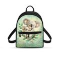 thumbnail image 1 of Eheartsgir Koala Hug Print Small Backpack for Office Outdoor, Top Handle Travel Daypack Polyester Adjustable Strap Mini Purse, 1 of 8