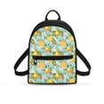 thumbnail image 1 of Eheartsgir Lemons Pattern Small Backpack, Adjustable Strap Polyester Mini Backpack for Hiking Travel, Smooth Zipper Travel Shoulder Bag, 1 of 8