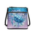 thumbnail image 1 of Eheartsgir Lightweight Ladies Shoulder Bag for Outdoor Travel, Waterproof Fashion Shoulder Crossbody Purse, Galaxy Sea Turtle, 1 of 7