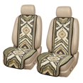 thumbnail image 1 of Eheartsgir Non Slip Car Seat Covers for Universal Fit, Polyester Protect Seats from Dirt Car Front Seat Covers, Geometric Wood Plank Print, 1 of 7