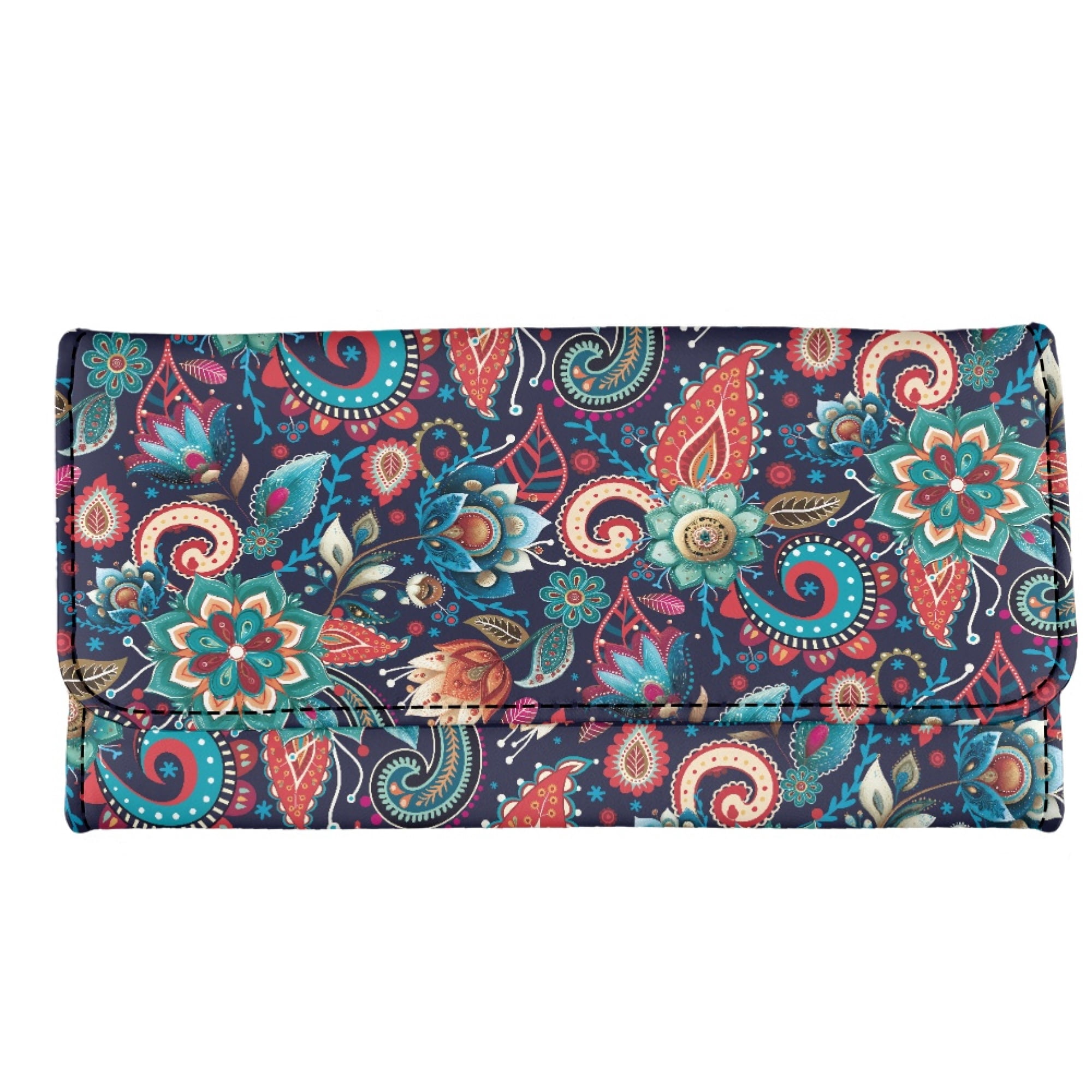 Eheartsgir PU Leather Women's Wallet with Buckle with Pocket Trifold ...