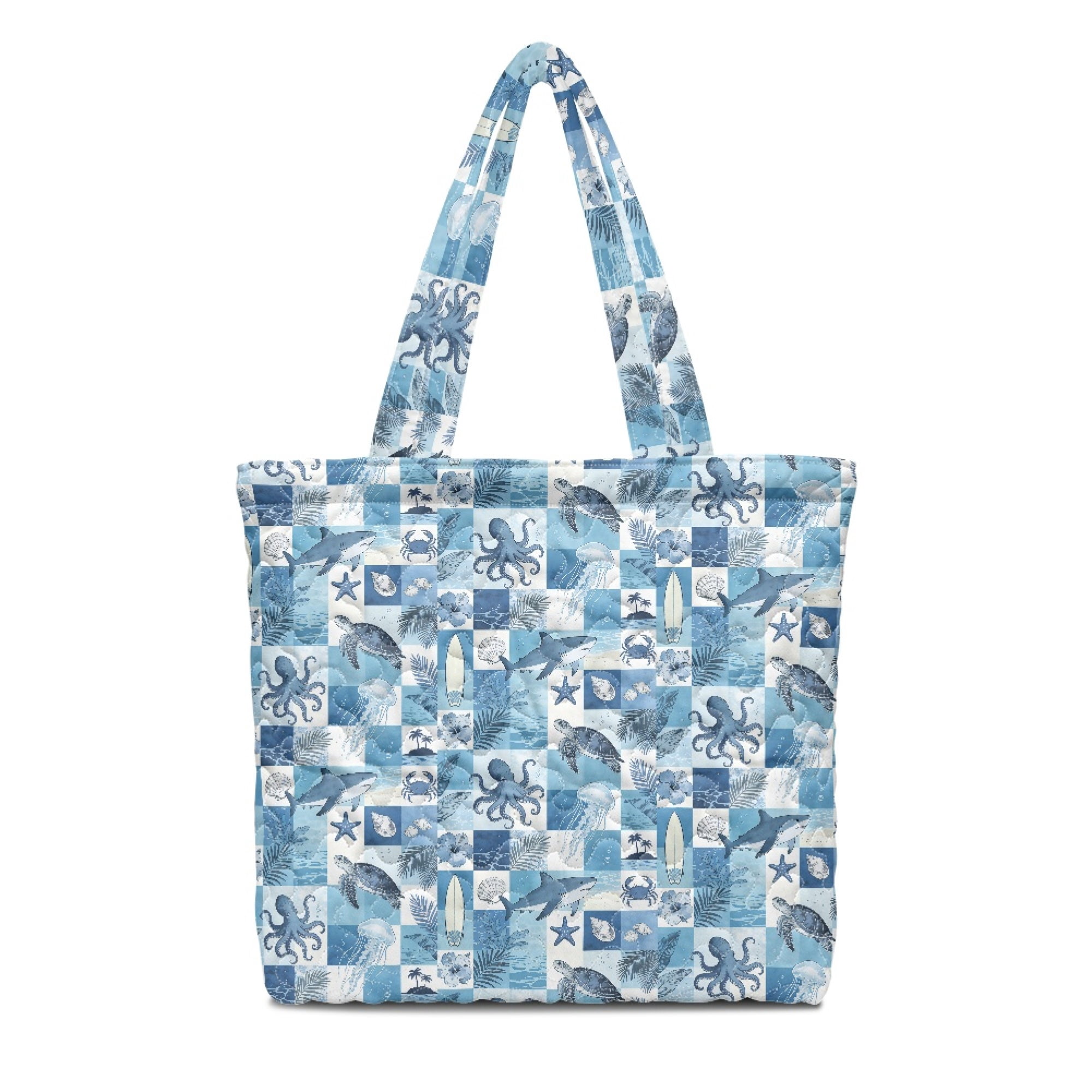 Eheartsgir Polyester Fabric Large Capacity Quilted Shopping Bag with ...