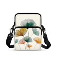 thumbnail image 1 of Eheartsgir Polyester Shoulder Bag with Ginkgo Leaf, Lightweight 2 Layer Cell Phone Purses for Women Girls Outdoor Running, 1 of 7