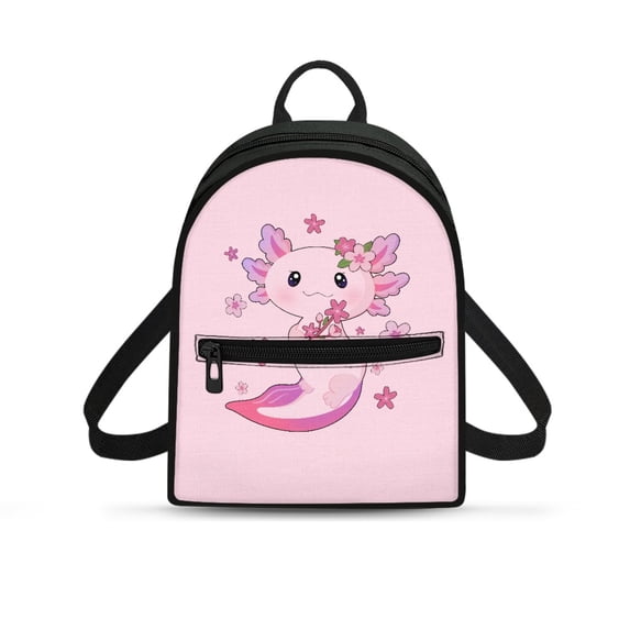 Eheartsgir Salamander Pattern Mini Backpack, Easy to Carry Polyester Casual Daypack for Outdoor Travel, Lightweight Travel Shoulder Bags