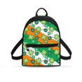 thumbnail image 1 of Eheartsgir Shamrock Print Travel Backpack Purse Zipper Closure Casual Daypack for Daily Outing, Polyester Adjustable Strap Mini Backpack, 1 of 8