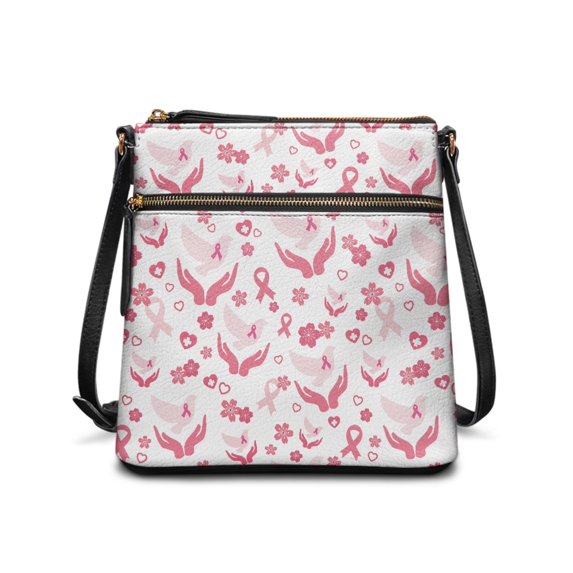 Eheartsgir Silk Scarf Floral Pattern Waterproof Satchel Bag for Daily Storage Weekend Activities, Waterproof Design Fashion Purse Satchel Adjustable Strap Sling Bag