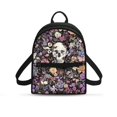 thumbnail image 1 of Eheartsgir Skeleton and Flower Small Backpack, Adjustable Strap Polyester Mini Backpack for Travel Daily, Lightweight Travel Backpack, 1 of 8