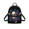 thumbnail image 1 of Eheartsgir Skull Purple Rose Butterfly Mini Backpack with Adjustable Strap Lightweight Small Backpack for Outdoor, Polyester Small Backpack for Women for Travel, 1 of 8