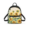 thumbnail image 1 of Eheartsgir Sunflower Pattern Print Small Backpack, Multi-Purpose Polyester Mini Cell Phone Backpack for Shopping Travel, Adjustable Strap Travel Daypack, 1 of 8
