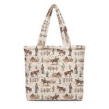 Eheartsgir Western Cowboy Design Soft Quilted Shopping Bag for Work ...