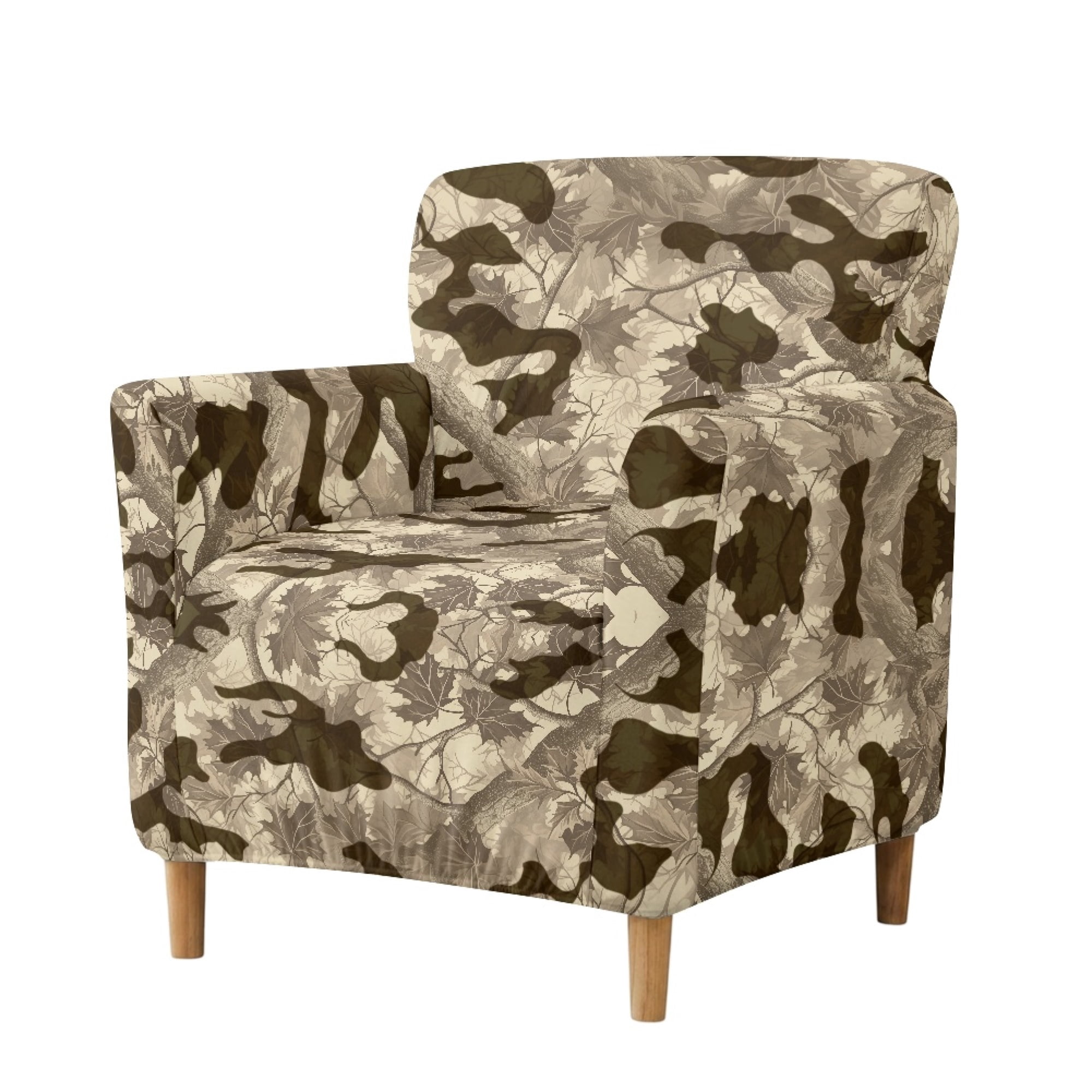 Eheartsgir Woodland Camo Pattern Stretch Spandex Single Sofa Cover ...