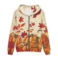 thumbnail image 1 of Eheartsgir Zip-up Hoodie for Women Cozy Sweatshirt Maple Leaves Pumpkin Hooded Jacket Hoodie Thin Pullover Tops with Pocket Autumn Winter Outwear Plus Size Coat, 1 of 5
