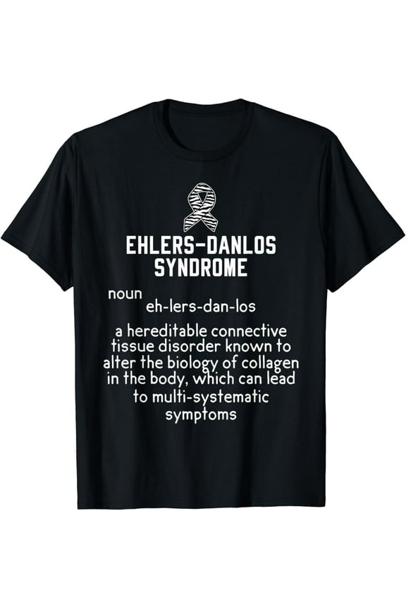 Ehlers Danlos Syndrome Black And White Zebra Stripe Meaning T-Shirt mens t shirt,black,women,funny,misfits,men,journey