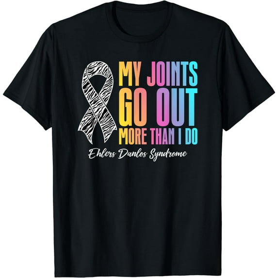 Ehlers Danlos Syndrome Fighter Zebra Stripes EDS T-Shirt