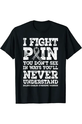 Ehlers Danlos Syndrome Zebra Eds Warrior Retro Style T-Shirt, Unisex T-Shirt