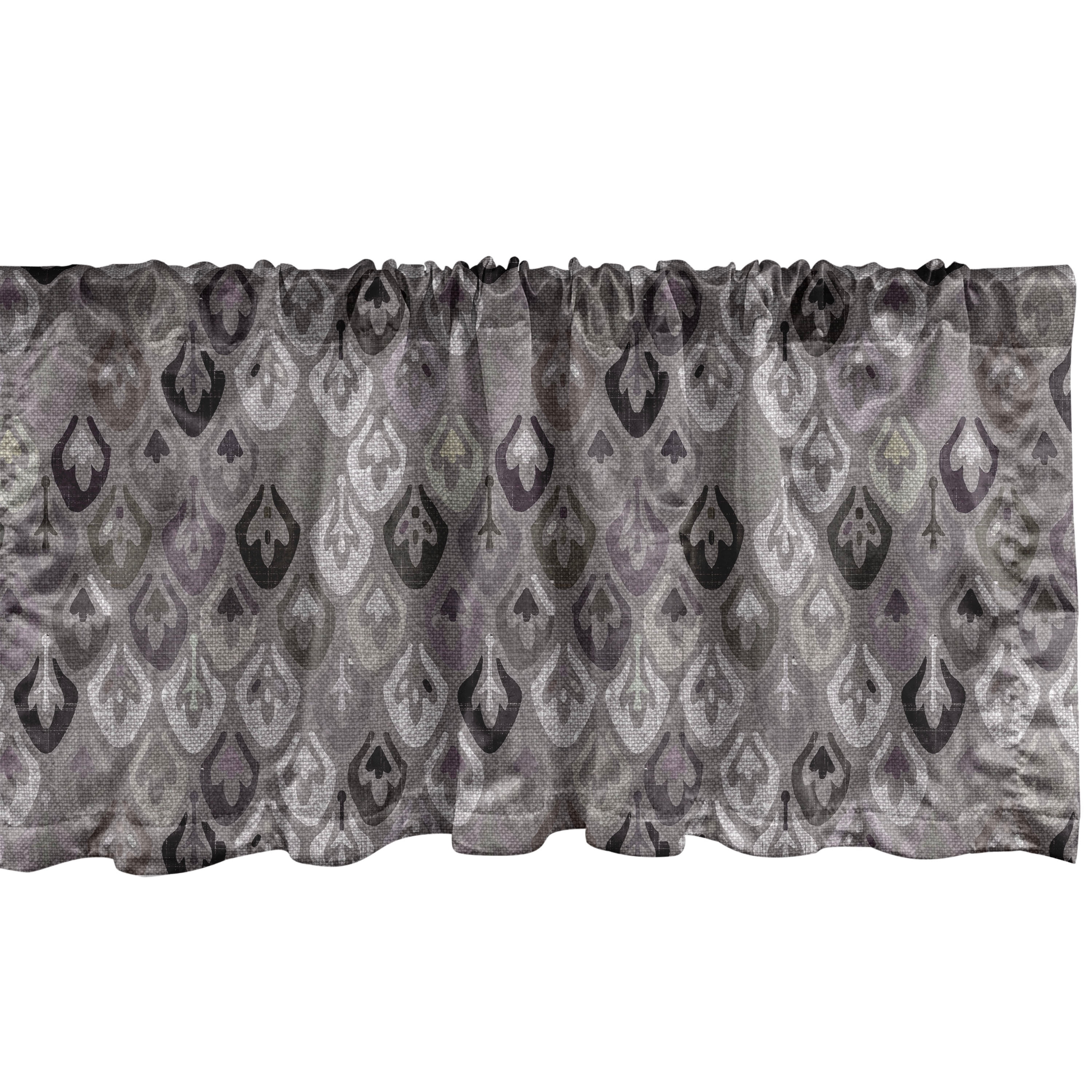 Ehnic Window Valance, Traditional Style Scales of Drawing Blossoming ...