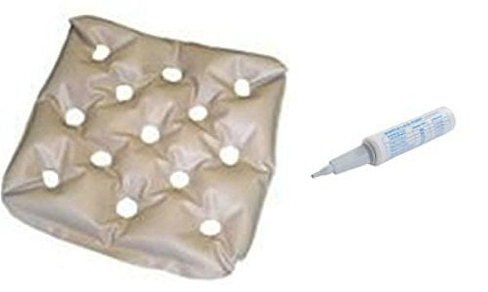 Ehob Waffle Air Seat Cushion w/ LAD Inflation Pump (19"x19"x1.5") by