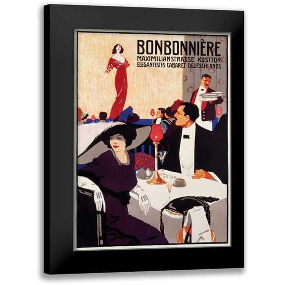 Ehrenberger, Ludwig L. 11x14 Black Modern Framed Museum Art Print Titled - Bonbonnerie